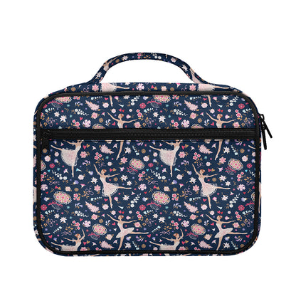 Floral Ballet Pattern Print Briefcase Bible Bag