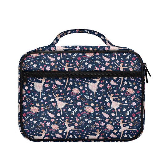 Floral Ballet Pattern Print Briefcase Bible Bag