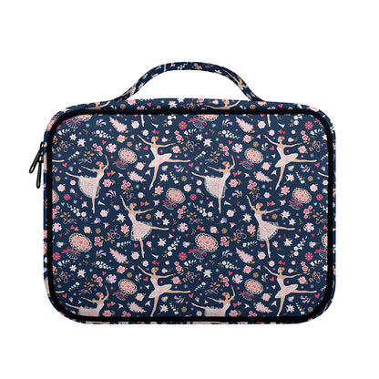 Floral Ballet Pattern Print Briefcase Bible Bag