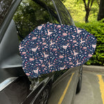 Floral Ballet Pattern Print Car Side Mirror Covers