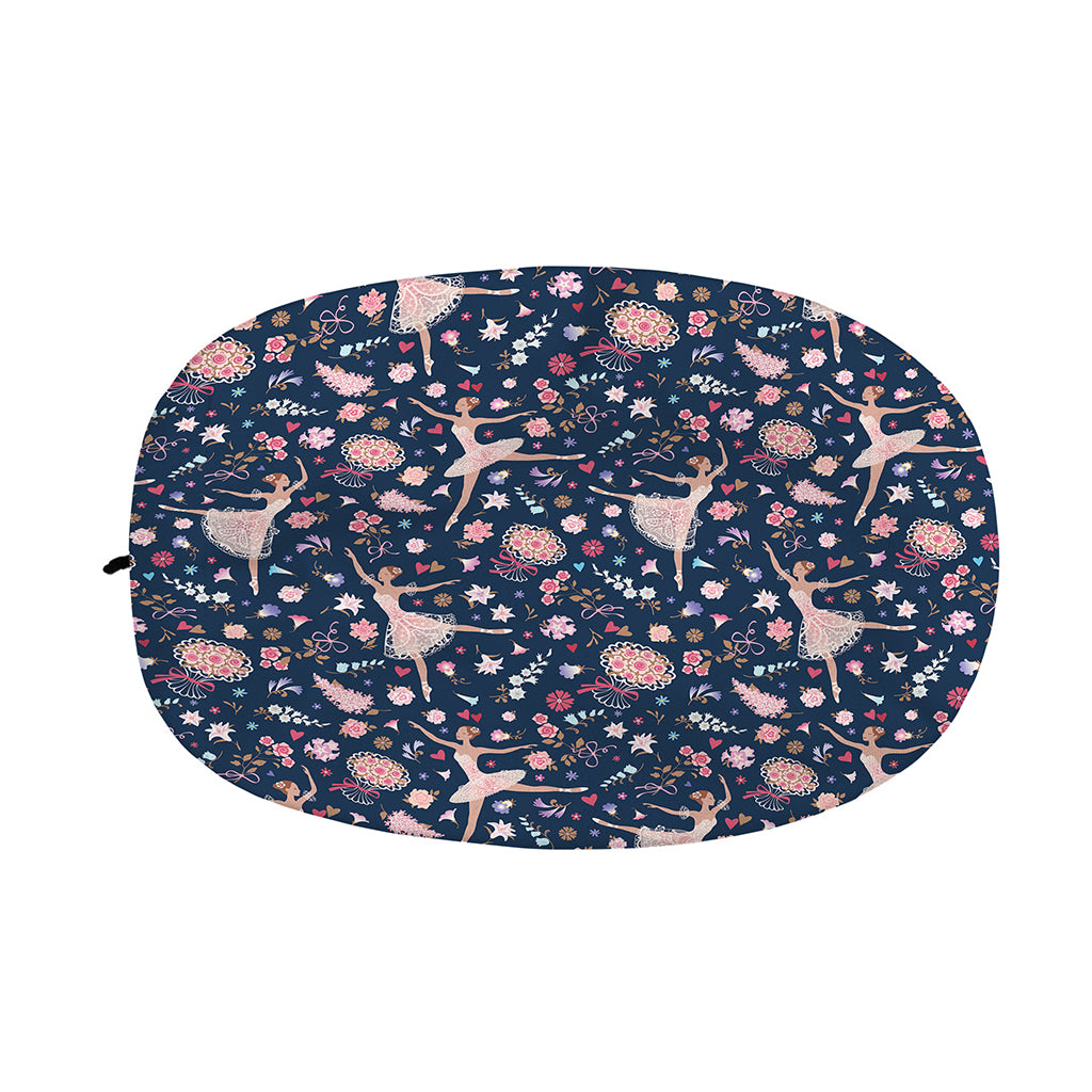Floral Ballet Pattern Print Car Side Mirror Covers