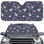 Floral Ballet Pattern Print Car Windshield Sun Shade