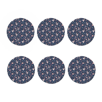 Floral Ballet Pattern Print Coaster Set