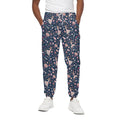 Floral Ballet Pattern Print Cotton Sweatpants