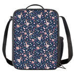 Floral Ballet Pattern Print Crossbody Lunch Bag