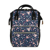 Floral Ballet Pattern Print Diaper Bag