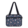Floral Ballet Pattern Print Double Strap Bible Bag