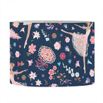 Floral Ballet Pattern Print Drum Lamp Shade