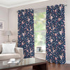 Floral Ballet Pattern Print Extra Wide Grommet Curtains