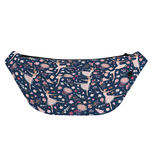 Floral Ballet Pattern Print Fanny Pack
