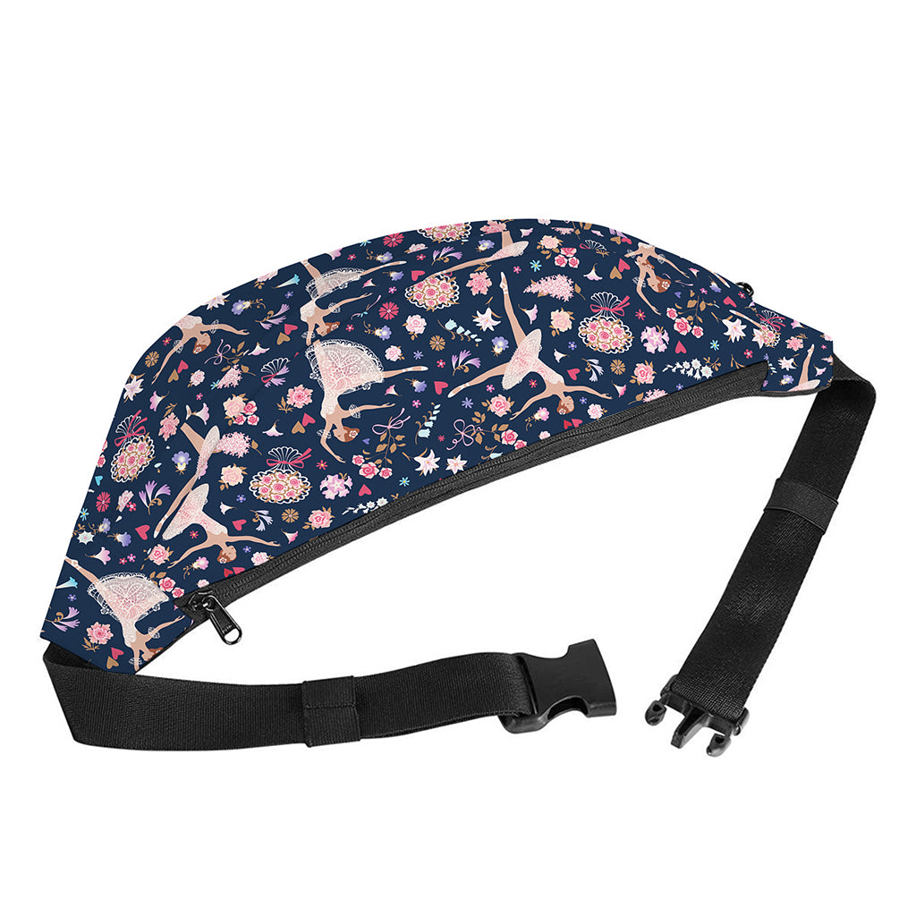 Floral Ballet Pattern Print Fanny Pack