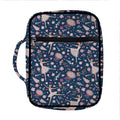 Floral Ballet Pattern Print Front Pocket Bible Bag