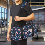 Floral Ballet Pattern Print Gym Bag