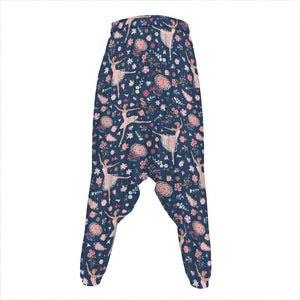 Floral Ballet Pattern Print Hammer Pants