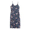 Floral Ballet Pattern Print Jersey Midi Cami Dress