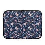 Floral Ballet Pattern Print Laptop Sleeve