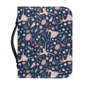 Floral Ballet Pattern Print Leather Bible Cover
