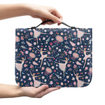 Floral Ballet Pattern Print Leather Bible Cover