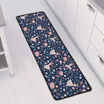 Floral Ballet Pattern Print Long Kitchen Mat