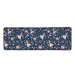 Floral Ballet Pattern Print Long Kitchen Mat