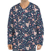 Floral Ballet Pattern Print Long Sleeve Baseball Jersey