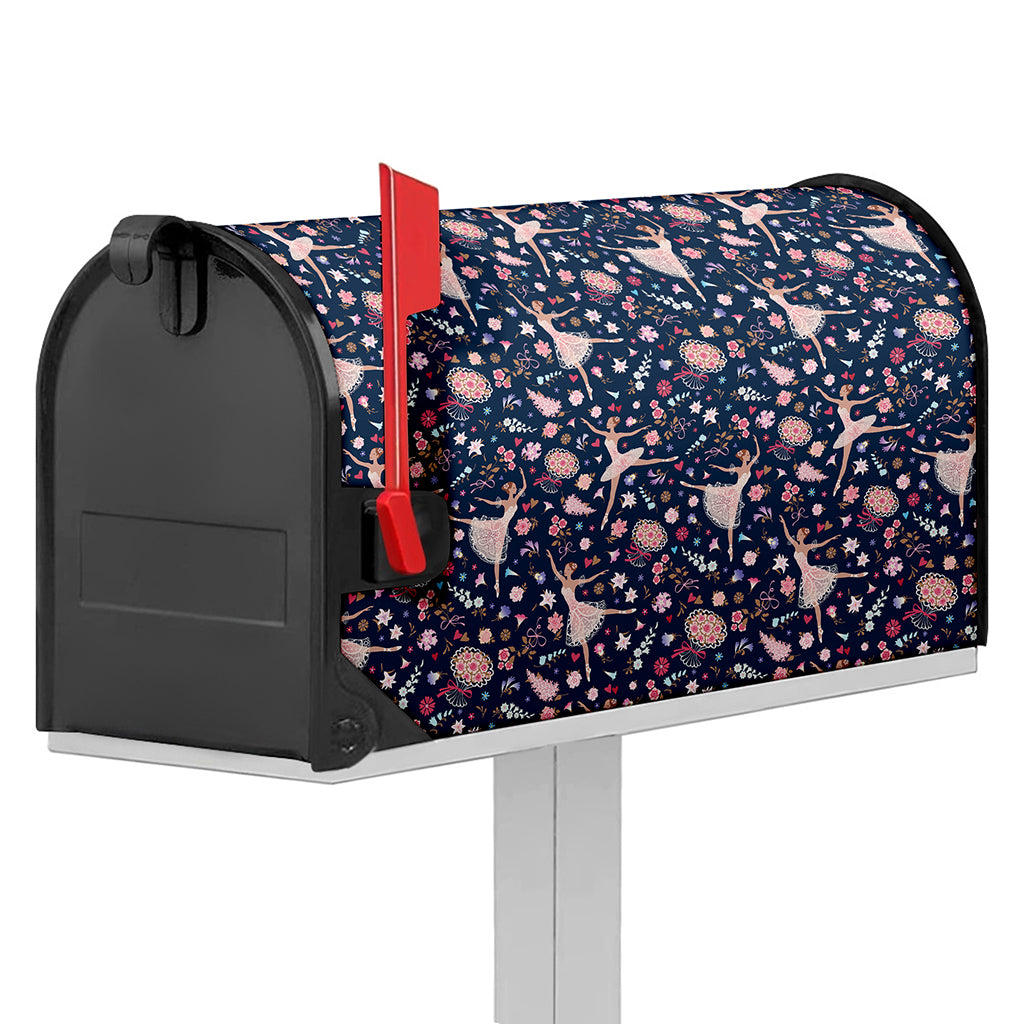 Floral Ballet Pattern Print Mailbox Cover