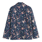 Floral Ballet Pattern Print Men's Blazer