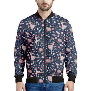 Floral Ballet Pattern Print Men's Bomber Jacket