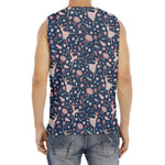 Floral Ballet Pattern Print Men's Fitness Tank Top