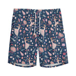 Floral Ballet Pattern Print Men's Sports Shorts