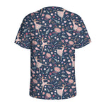 Floral Ballet Pattern Print Men's Sports T-Shirt