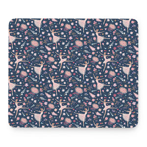 Floral Ballet Pattern Print Mouse Pad