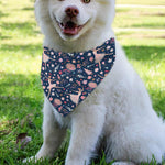 Floral Ballet Pattern Print Over The Collar Dog Bandana