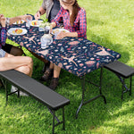 Floral Ballet Pattern Print Picnic Table Cover