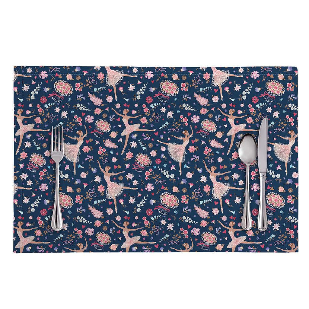 Floral Ballet Pattern Print Placemat