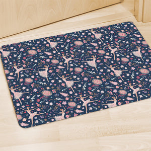 Floral Ballet Pattern Print Polyester Doormat