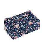 Floral Ballet Pattern Print Rectangle Tissue Box Cover