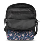 Floral Ballet Pattern Print Rectangular Crossbody Bag