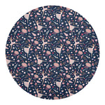 Floral Ballet Pattern Print Round Blanket