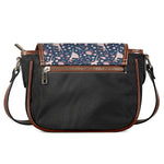 Floral Ballet Pattern Print Saddle Bag