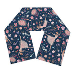 Floral Ballet Pattern Print Scarf