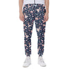 Floral Ballet Pattern Print Scuba Joggers