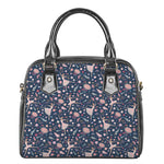 Floral Ballet Pattern Print Shoulder Handbag