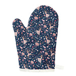 Floral Ballet Pattern Print Single Oven Mitt