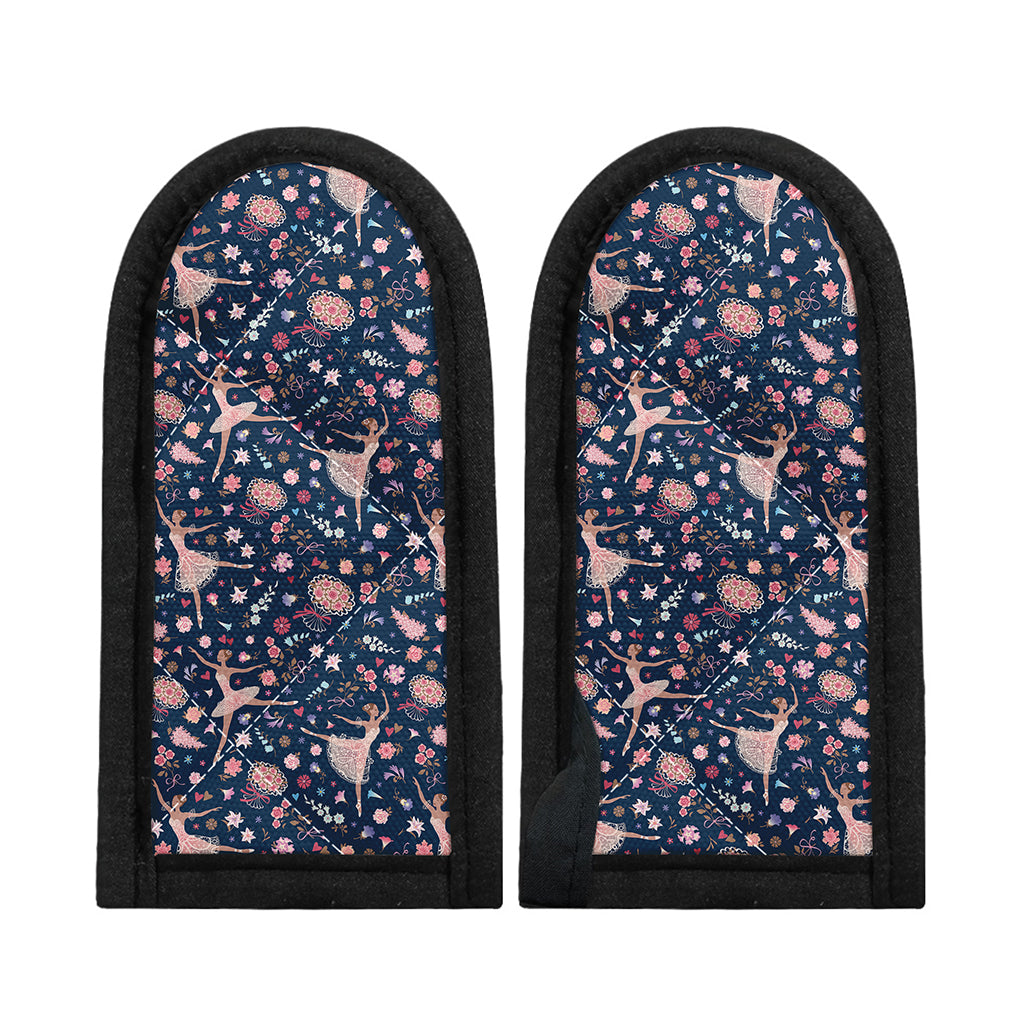 Floral Ballet Pattern Print Skillet Handle Cover