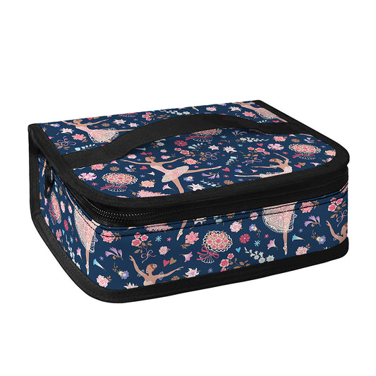 Floral Ballet Pattern Print Small Lunch Bag