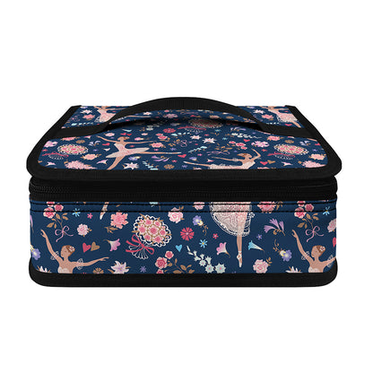 Floral Ballet Pattern Print Small Lunch Bag