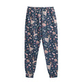 Floral Ballet Pattern Print Sweatpants