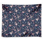 Floral Ballet Pattern Print Tapestry