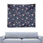 Floral Ballet Pattern Print Tapestry